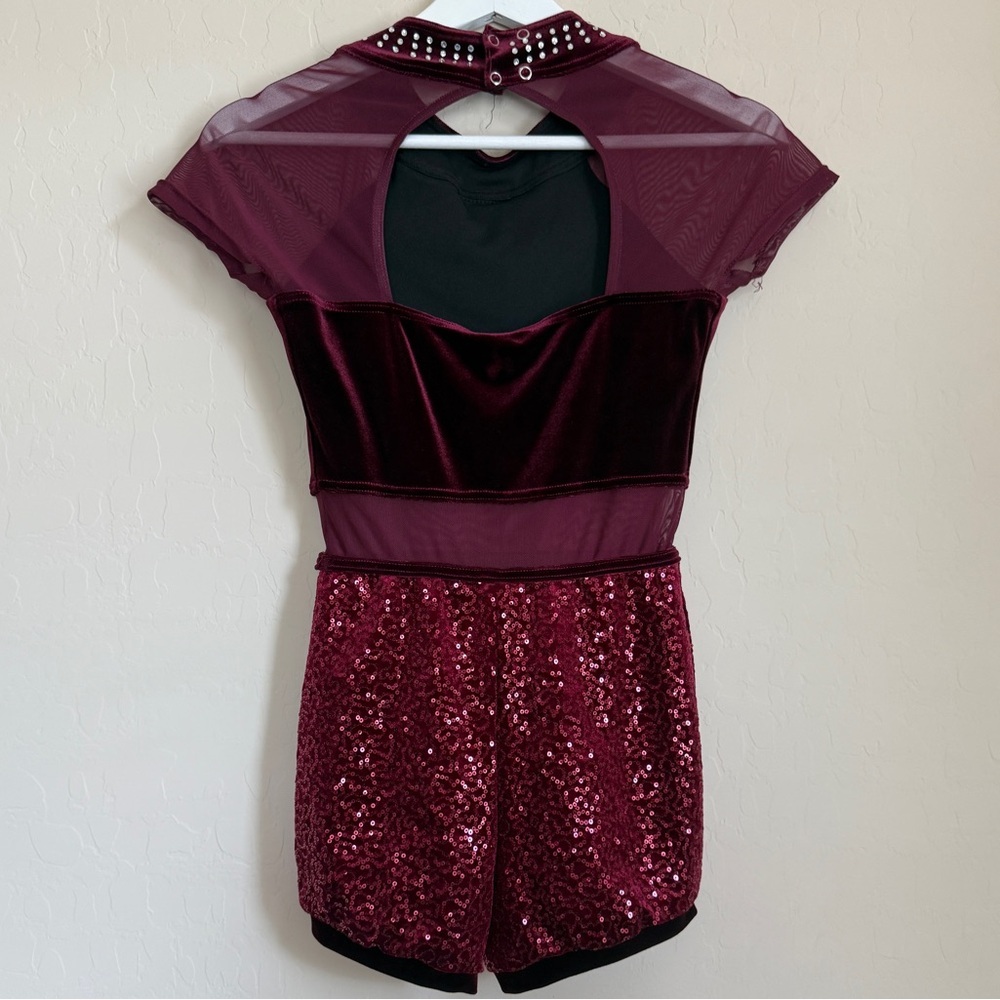 Weissman Burgundy Dance Costume - image 5